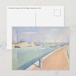 Cartão Postal Georges Seurat - O Canal de Gravelines