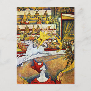 Cartão Postal Georges Seurat - O Circo