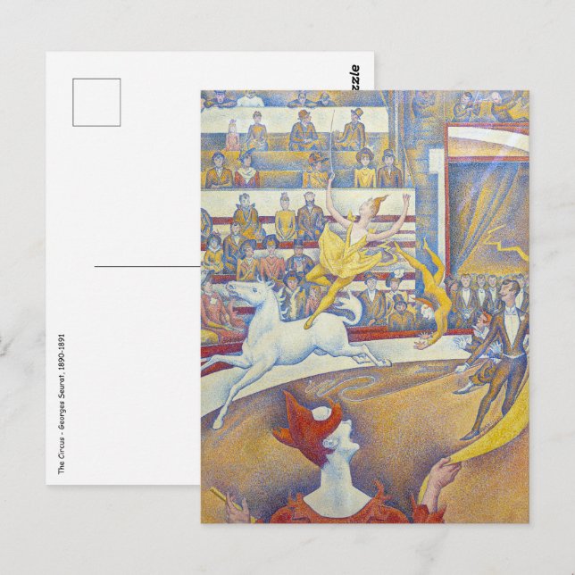 Cartão Postal Georges Seurat - O Circo (Frente/Verso)