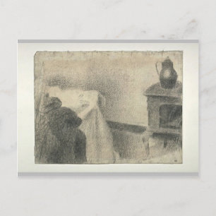 Cartão Postal Georges Seurat - Parte do estúdio