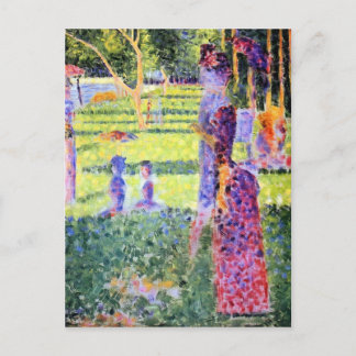 Cartão Postal Georges Seurat - Um domingo no estudo La Grande Ja