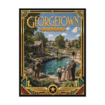 Georgetown Kentucky Arte Deco Vintage Era de Ouro