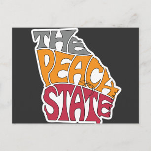 Cartão Postal Georgia Apelido Word Art