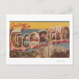Cartão Postal Geórgia (Capital do Estado) - Cenas com Letras Gr