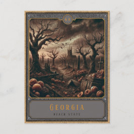 Cartão Postal Geórgia | Cartão-postal de arte gótica
