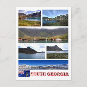 Cartão Postal Geórgia do Sul e Sandwich do Sul -