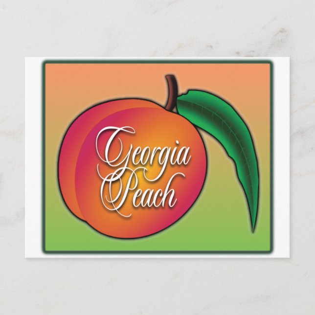 Cartão Postal Georgia Peach (Frente)