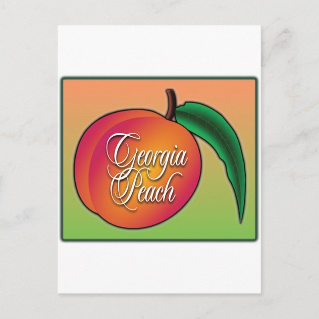 Cartão Postal Georgia Peach (Frente)