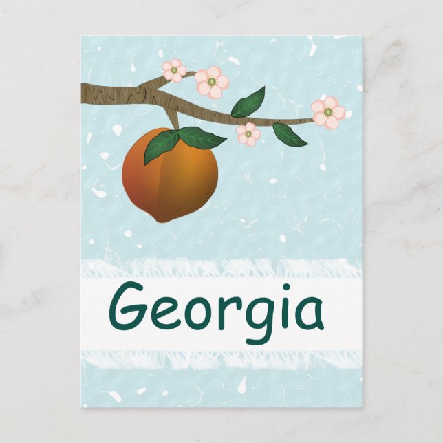 Cartão Postal Georgia Peach (Frente)