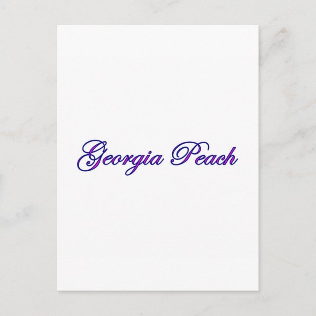 Cartão Postal Georgia Peach (Frente)
