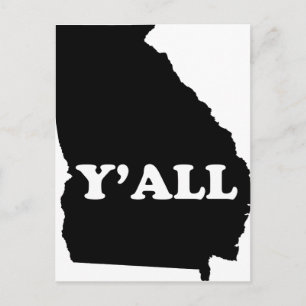 Cartão Postal Georgia Yall