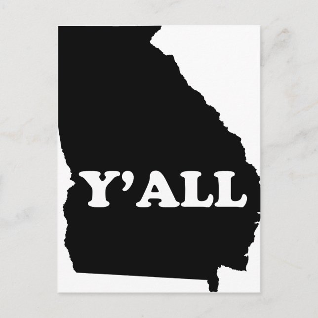 Cartão Postal Georgia Yall (Frente)