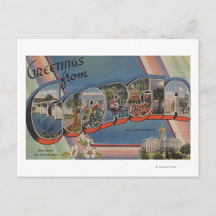 Cartão Postal GeorgiaLarge - Letra ScenesGeorgia