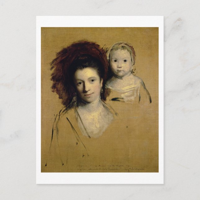 Cartão Postal Georgiana, Condessa Spencer e sua Filha Lady (Frente)