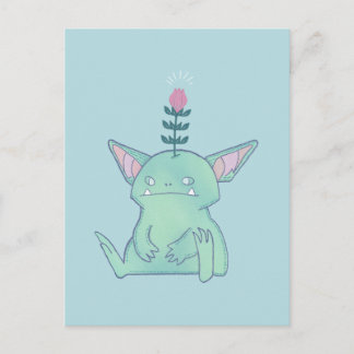 Cartão Postal Gerald o Goblin | Cria Fantasia Mal-Humorada Fofa