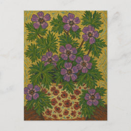 Cartão Postal geranium wallichianum