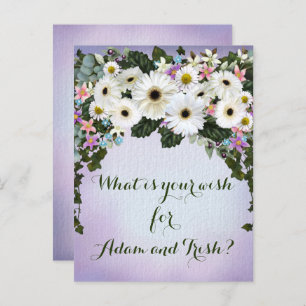 Cartão Postal Gerbera Daisies Swag Wedding Deseja