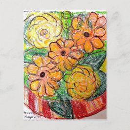 Cartão Postal Gerberas