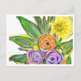 Cartão Postal Gerberas Margarida