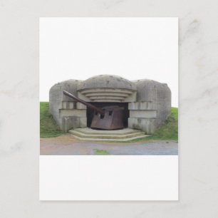 Cartão Postal German Gun Position Overlooking Normandy Beach