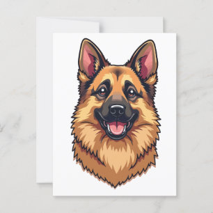 Cartão Postal German shepherd
