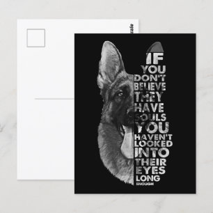 Cartão Postal German shepherd que você não acredita que eles têm