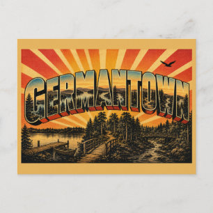 Cartão Postal Germantown Maryland Lake Forest Trilhas Arte