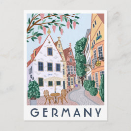Cartão Postal Germany Village Illustrated Travel Postcard 