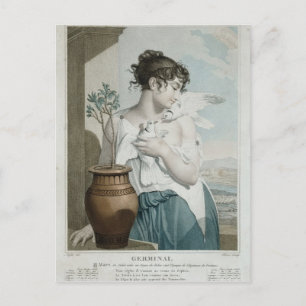 Cartão Postal Germinal, sétimo mês de calendário republicano