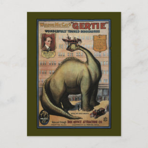Cartão Postal Gertie The Dinosaur