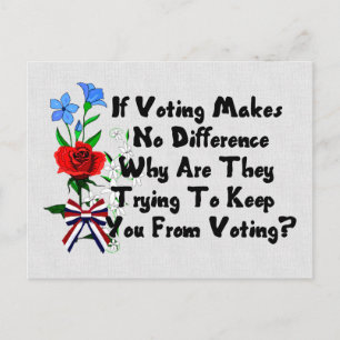CARTÃO POSTAL GET OUT THE VOTE