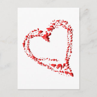 Cartão Postal getropftes Herz