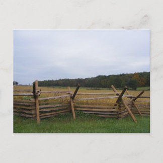 Cartão Postal gettysburg no outono battlefield