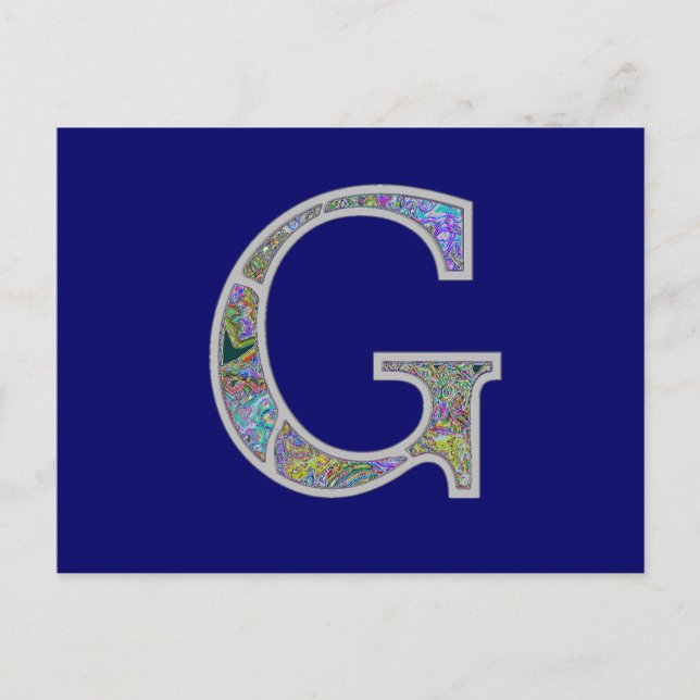 Cartão Postal Gg Monograma Iluminado (Frente)