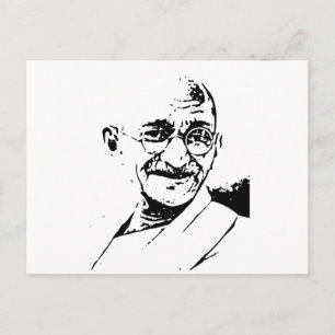 Cartão Postal Ghandi