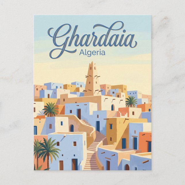 Cartão Postal Ghardaias Argélia (Frente)