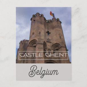 Cartão Postal Ghent Belgium Gravensteen Castle Viagem Photo