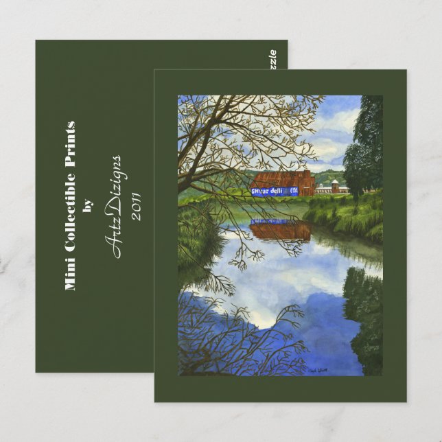 Cartão Postal Ghirardelli Barn - Mini Impressões Colecionáveis (Frente/Verso)