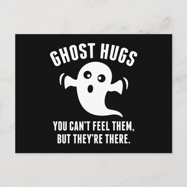 Cartão Postal Ghost Hugs (Frente)