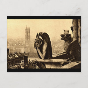 Cartão Postal Ghoul Notre Dame, Paris França, 1912 Vintage