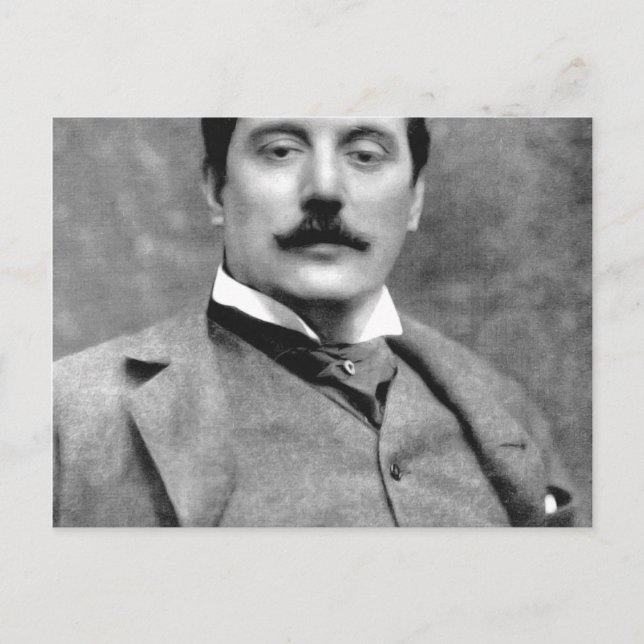Cartão Postal Giacomo Puccini (Frente)