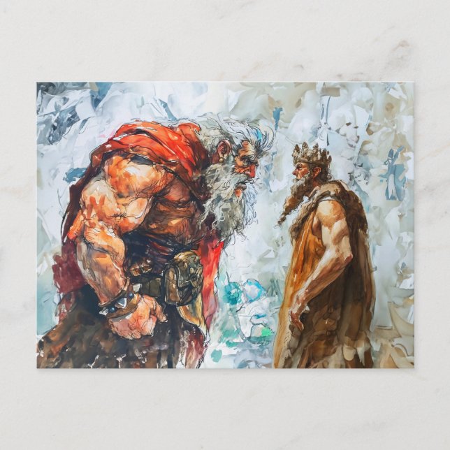 Cartão Postal Giant Bodo Seeks Princess Hand – Rosstrappe Waterc (Frente)