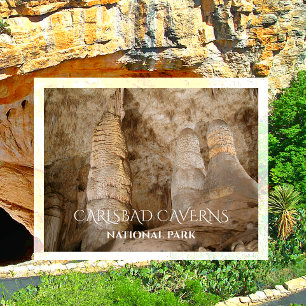 Cartão Postal Giant e Twin Domes, Carlsbad Caverns NP Postcard