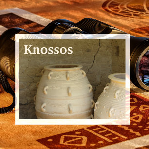 Cartão Postal Giant Pithoi, Minoan Palace, Cnossos, Creta