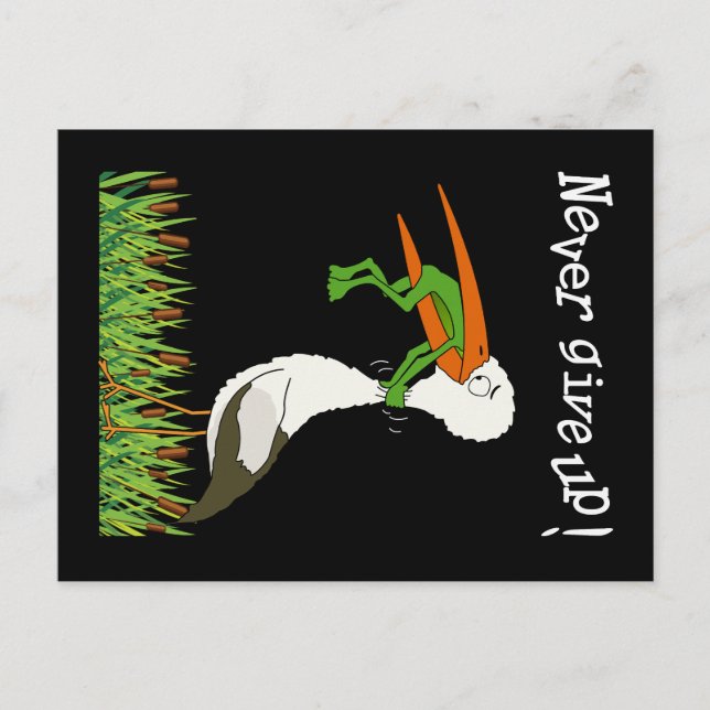 Cartão Postal Gib niemals auf ! (Frente)