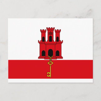 Cartão Postal Gibraltar Flag