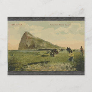 Cartão Postal Gibraltar Rock From Neutral Ground, Vintage
