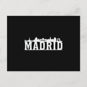Cartão Postal Gift Engraçado da Cidade da Espanha de Madrid