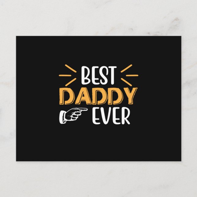 Cartão Postal Gifts Father | Best Daddy Ever (Frente)