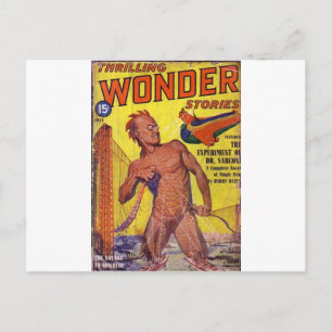 Cartão Postal Gigante Homem Coisa do Mar